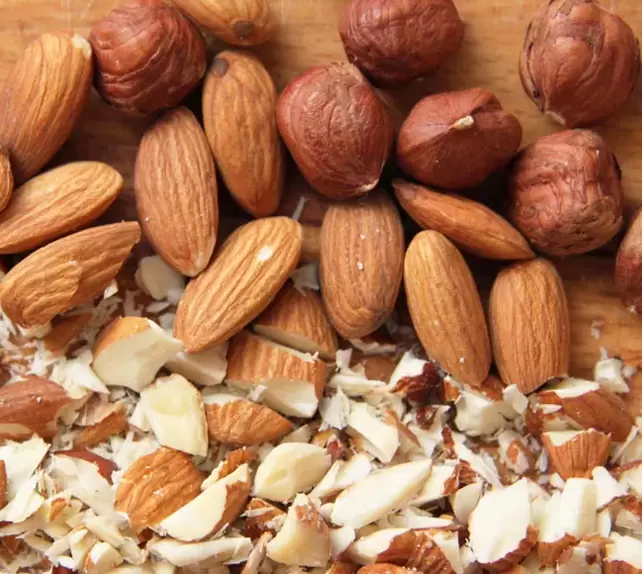 almonds and hazelnuts for power